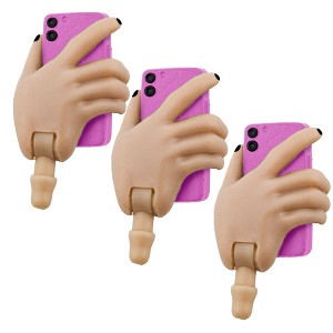 Cell Phone Accessory Hand for Figures Toy Company Ultimate 6 Inch Female Figures [White / Pink Phone] (Set of Three) - 1 of 4