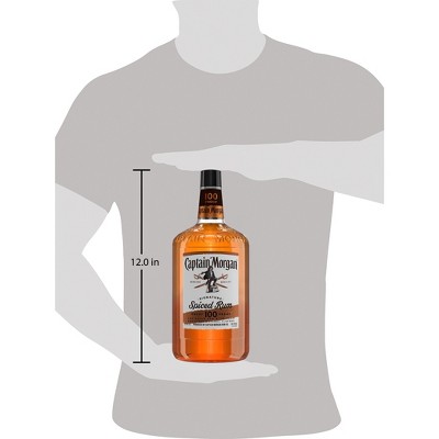 Captain Morgan 100 Proof Spiced Rum - Plastic Bottle