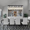Siljoy Rectangle K9 Crystal Chandelier, Contemporary Pendant Light Fixture, Height Adjustable for Dining Room Kitchen Island - 3 of 4