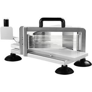 VEVOR Commercial Tomato Slicer, 1/4 inch Tomato Cutter Slicer, Stainless Steel Heavy Duty Tomato Slicer Machine, Manual Tomato Slicer - 1 of 4