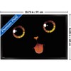 Trends International Tobe Fonseca - Black Cat Minimalist Tongue Framed Wall Poster Prints - 3 of 4