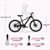 Vynxaria 20-Inch Balance Bikes - White and Pink Mountain Bike for Kids Ages 7-10, Multiple Colors - 4 of 4