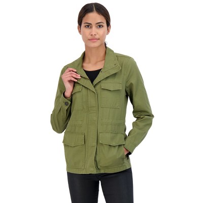 sebby mid length twill utility jacket