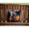 Tramull Halloween Throw Pillow, 14x14 Inch Machine Washable Indoor Outdoor Decorative Pet Theme Pillow - 4 of 4