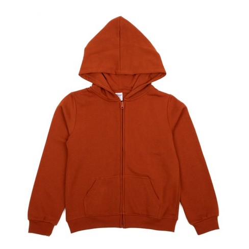 Leveret Kids Zipper Sweat Hoodie Rust 2 Year Target