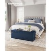 SONGMICS Storage Ottoman Bench Folding Storage Footrest 2 Extra Storage Boxes Hold up to 660 lb - 2 of 4