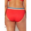 Swimsuits for All Women's Plus Size Mentor Ribbed High Waist Bikini Bottom - 3 of 4