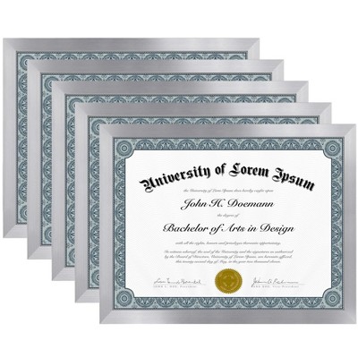 Americanflat 5 Pack of Picture Frames - Plexiglass Cover