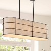 42" 4-Light Chadwick Rustic Farmhouse Iron Linear LED Pendant Oil Rubbed Bronze - JONATHAN Y: UL Listed, Adjustable Height - 2 of 4