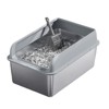 Stainless Steel Cat Litter Tray, High Sided Cat Litter Box with Splash-Proof, 30L Large Litter Tray with Metal Litter Scoop - 4 of 4
