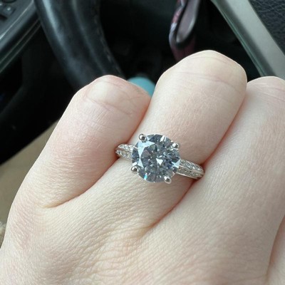 Cubic Zirconia Engagement Ring - Silver : Target