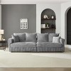 Whisen 104.3" 4-Seat Sofa in Plush Corduroy, Convertible Deep Seat Lounge with Soft Pillows - 2 of 4