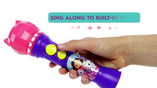 eKids Gabby's Dollhouse Toy Microphone for Kids - Purple (GA-070.EMV22), 2 of 6, play video