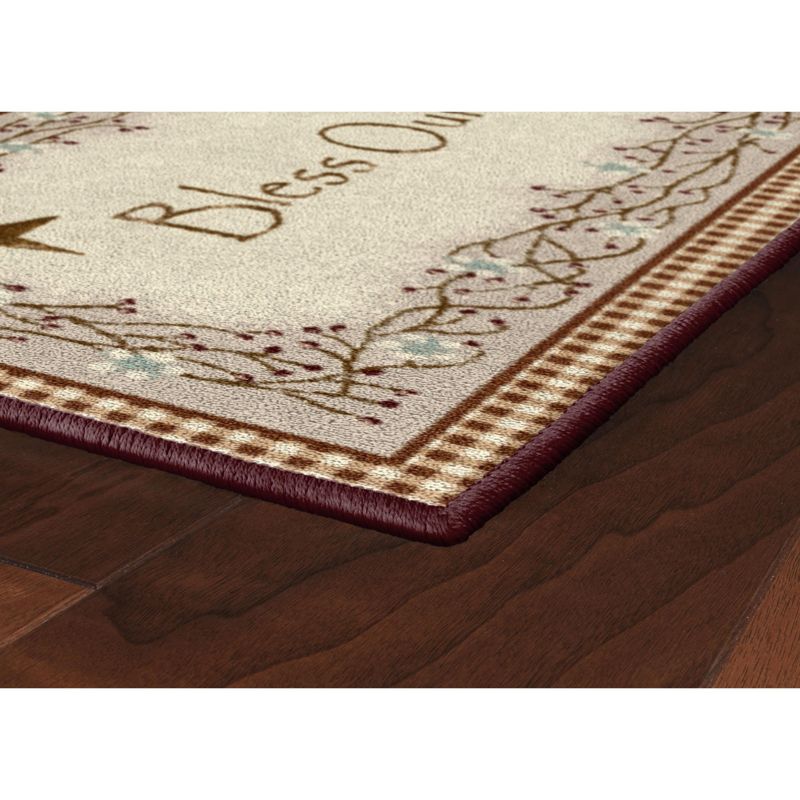 Brumlow Mills Bless Our Home Berry Area Rug, 3 of 6