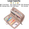 Clotth Womens RFID Blocking Wallet - Large Capacity PU Leather Zip Around Clutch with Detachable Wristlet, Easy to Use for Daily & Travel - 3 of 4