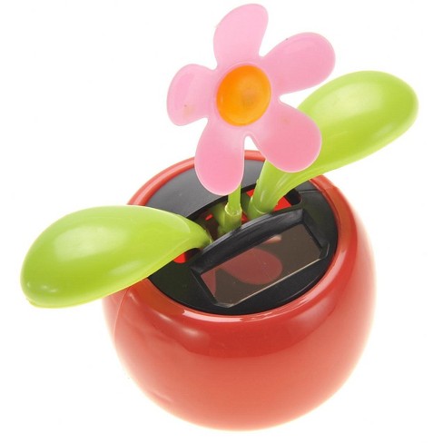 Solar Dancing Toy Flower Assorted style Solar Powered Dancing Flower 6 Pack