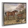 Stupell Industries Wild Dogs & Horses Traditional Floating Frame Canvas Art - 2 of 4