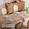 Two Tone Cotton 15" Round Woven Placemat Sets by Sweet Home Collection™ - 3 of 4