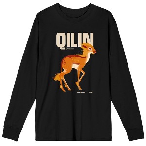 Fantastic Beasts: The Secrets of Dumbledore Qilin Men's Black Long Sleeve T-Shirt - 1 of 1