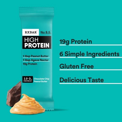 RXBAR High Protein Chocolate Chip Peanut Butter Protein Bars - 19g Protein - 10.5oz/5ct
