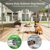 XBRIGH Heavy Duty Outdoor Dog Kennel with Waterproof Cover,UV-Resistant Roof,and Secure Locking Mechanism for Large Dogs,Durable Metal Enclosure - 3 of 4