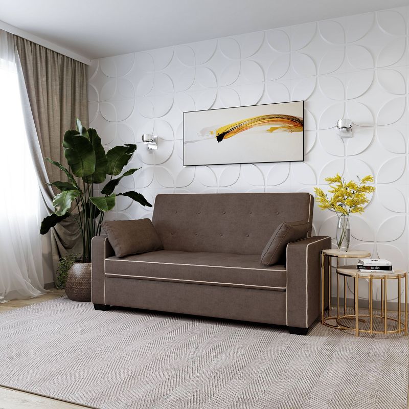 Andrea Convertible Futon Sofa Bed - Serta , 6 of 11