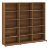 CLIHOME Media Storage Cabinet, 5-layer DVD/CD Shelf, Freestanding Decorative Bookshelf for 15 Compartments - 4 of 4
