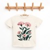 The Juniper Shop Pink Daisies Watercolor Youth Short Sleeve Tee - M - Cream - 2 of 4