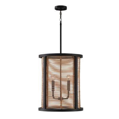 Capital Lighting Rico 4 - Light Chandelier in  Flat Black