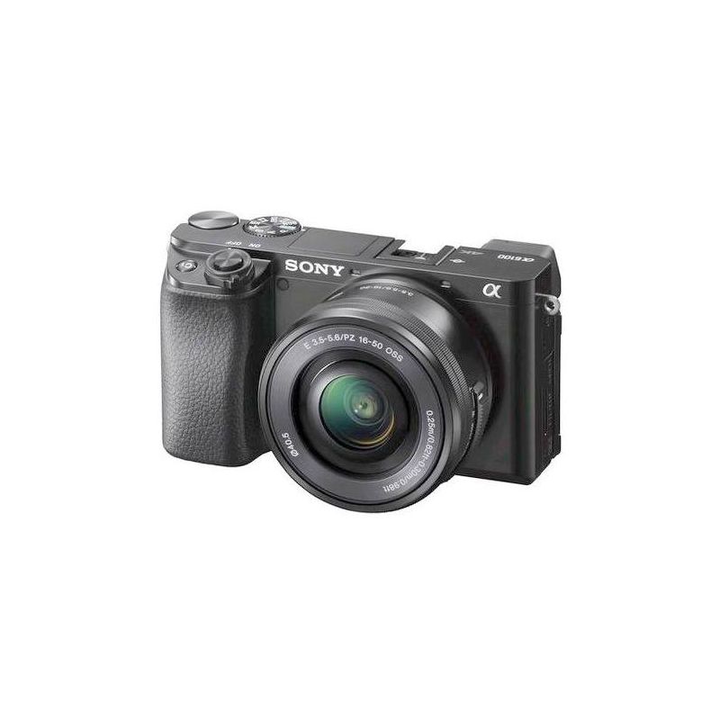 Sony Alpha a6100 24.2MP Mirrorless Camera - Black (with 16-50mm Lens Kit), 1 of 5