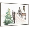 Amanti Art Snowy Vermont Farm by Patricia Pinto Framed Canvas Wall Art - 3 of 4