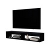 59.1" Melamine Modern Floating Media Rack with Two Shelves for Living Room and Bedroom - 3 of 4