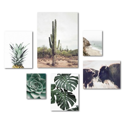 Americanflat - Contemporary Southwest Photography Canvas Gallery Wall Set by Sisi and Seb