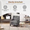 KTMBDW Accent Chair for Living Room Chairs Reading Chair for Bedroom Scooped Arm Chair Modern Chairs Upholstered Comfy Chair for Apartment - 3 of 4