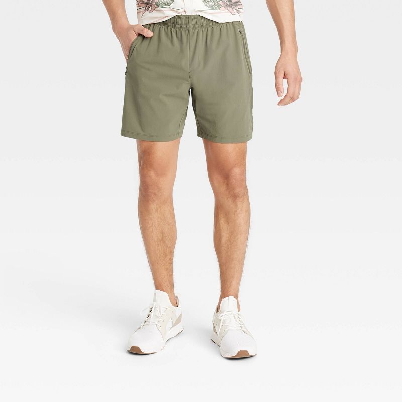 Men's Stretch Woven Shorts 7" - All In Motion™, 1 of 4
