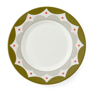 Kit Kemp by Spode 8.75" Geo Salad Plate, Geometric Abstract Design, Porcelain, Dishwasher and Microwave Safe, Ideal for Appetizers, Dessert, Snacks - 1 of 4