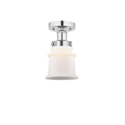 Canton - 1 Light Semi-Flush Mount In Industrial Style-9.25 Inches Tall and 5.25 Inches Wide
