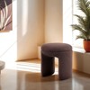 CAVINAS 19.5"H Contemporary Teddy Fabric Accent Stool,Set of 1,Chic Ottoman Footrest Stool for Bedroom & Living Room - 2 of 4