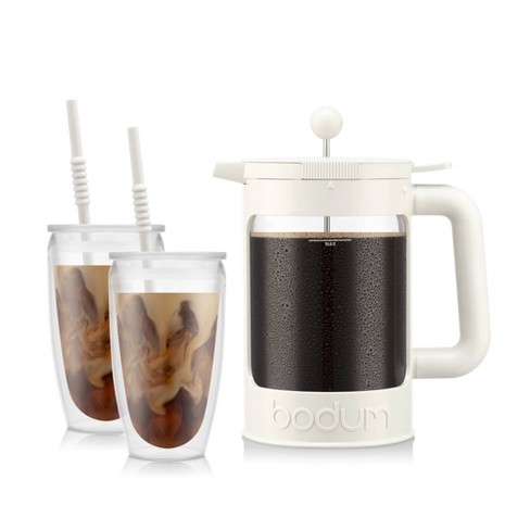 Bodum Cold Brew To-Go Set White in 2023  Cold brew, Iced coffee maker,  Coffee brewing