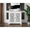 Lycvki Vintage Antique Sideboard Storage Cabinet with Carving Doors for Kitchen - 4 of 4