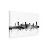 Trademark Fine Art -Michael Tompsett 'Nashville TN Skyline B&W' Canvas Art - 3 of 4