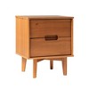 NicBex 2 Drawers Nightstand with Cutout Handles,Bedside Table with Storage Space,Mid-Century Modern Side Table for Bedroom - 2 of 4