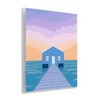 Stupell Industries Blue Boat Shed Sunrise Wall Plaque Art - 2 of 4