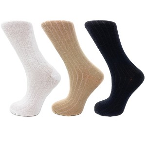 3 Pairs of Women's Mid-Calf Colorful Socks - Soft, Breathable, & Moisture-Wicking - 1 of 2