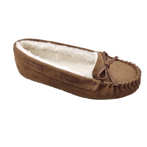 Girls moccasin slippers hot sale