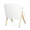 PAGED Mid-Century Modern Accent Chair with Plush Cushions Living Room Chairs with Angled Arm Design, Accent Chairs for Living Room - 4 of 4