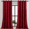Home mart Goods 1 Panel Red Velvet Room Darkening Grommet Window Curtain Panel - 55" x 84" - 4 of 4