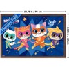 Trends International Disney Jr. SuperKitties (2023) - Heroes Framed Wall Poster Prints - 3 of 4