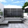 Dovelina Outdoor Metal Privacy Screen Freestanding Patio Decorative Screens - 2 of 4