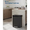 16 Gallon / 60 Liter Stainless Steel Trash Can,For Office, Bathroom, Dining Room - 2 of 4